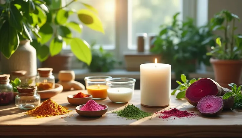 Comment colorer une bougie naturellement ?