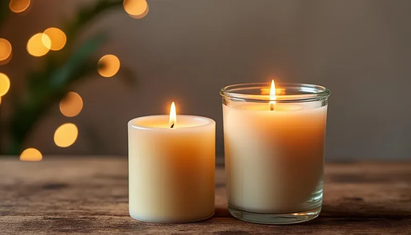 Quelle est la différence entre une bougie moulée et une bougie coulée dans un récipient ?