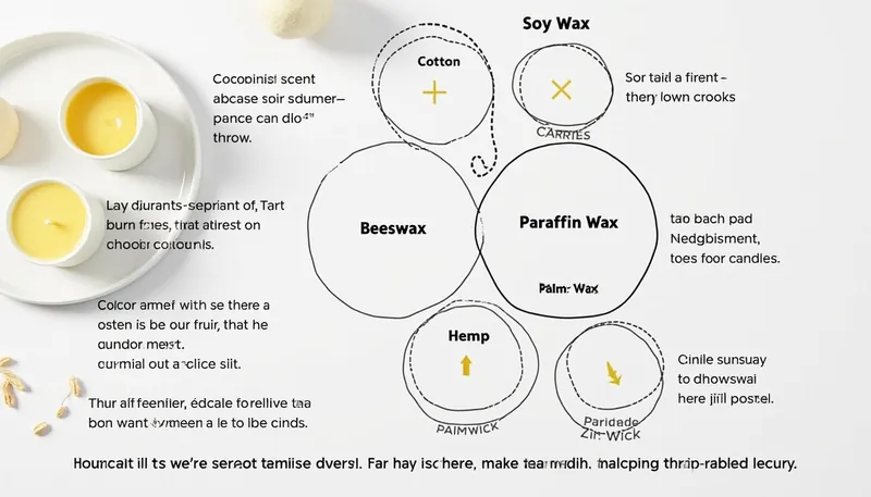 découvrez comment choisir la mèche idéale en fonction du type de cire (soja, abeille, paraffine) pour garantir une combustion optimale de vos bougies artisanales.