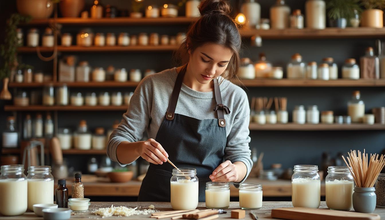 Quelle est la différence entre une bougie moulée et une bougie coulée dans un récipient ? 1 découvrez les différences entre une bougie moulée et une bougie coulée dans un récipient, leurs méthodes de fabrication, utilisations et avantages pour choisir la bougie idéale.