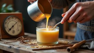 Quelle température idéale pour verser la cire ?