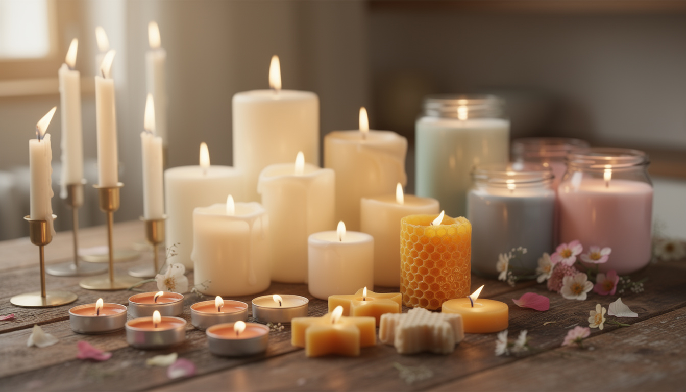 Les différents types de bougies et leurs usages