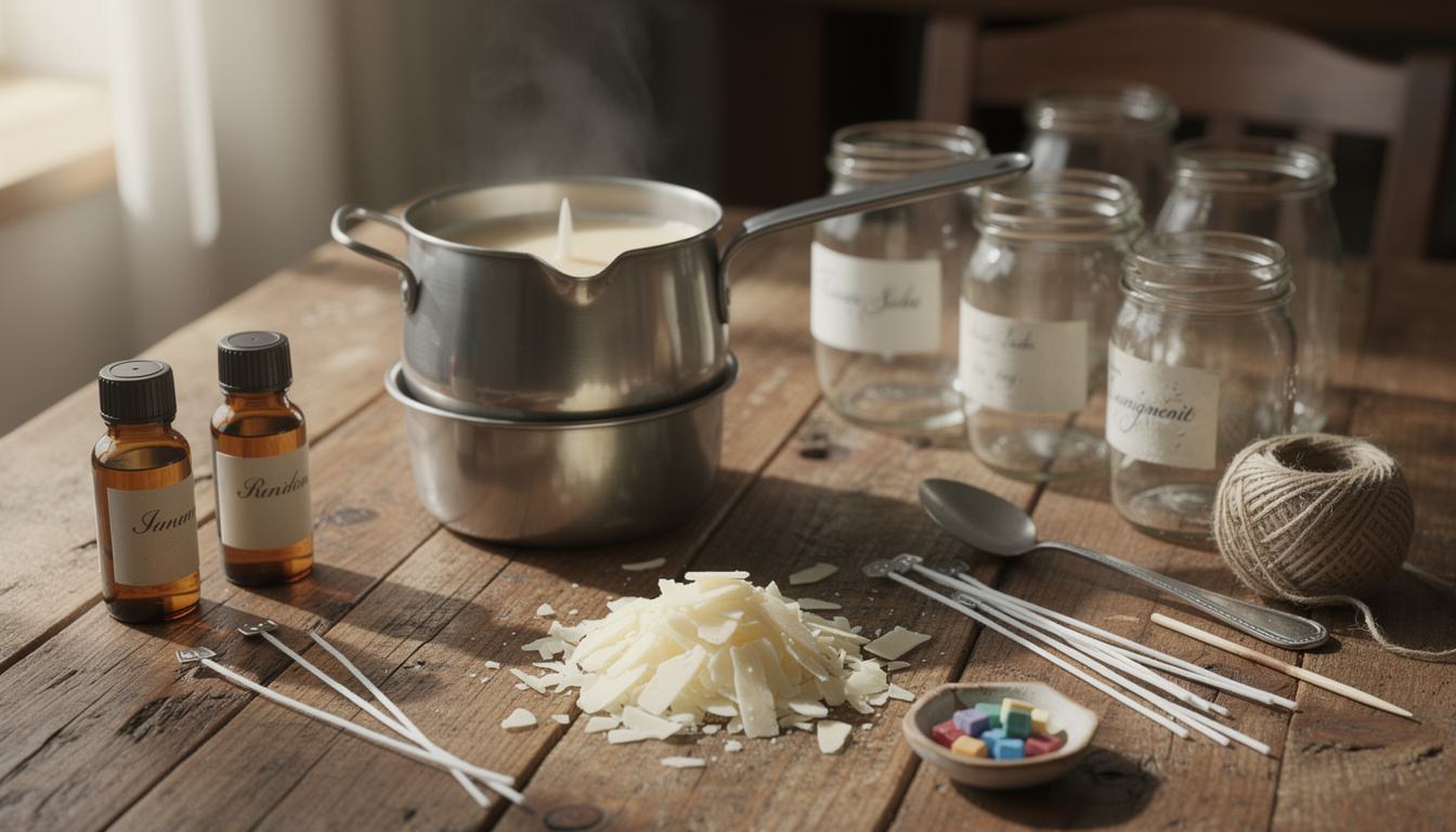 apprenez à créer des bougies personnalisées uniques pour offrir des cadeaux faits main et remplis d'attention. guide étape par étape pour des créations originales.