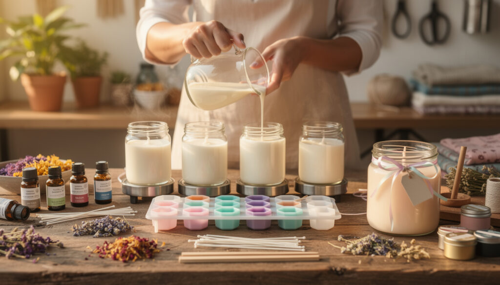 Comment réaliser des bougies personnalisées pour offrir