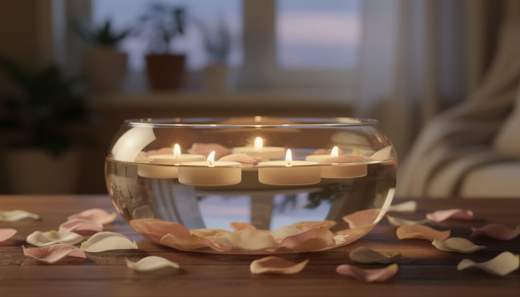 Les bougies flottantes : comment les utiliser pour décorer