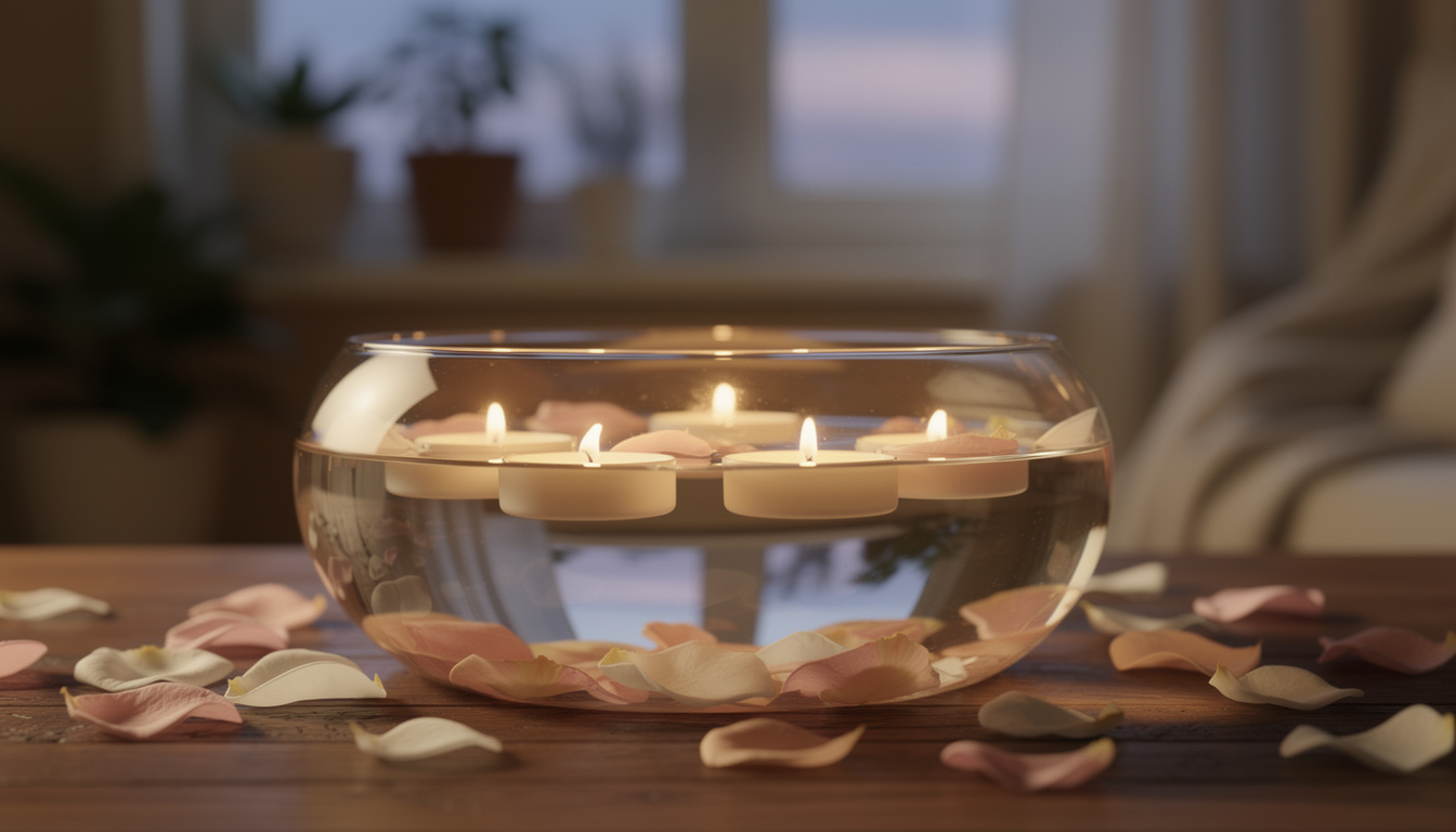 Les bougies flottantes : comment les utiliser pour décorer