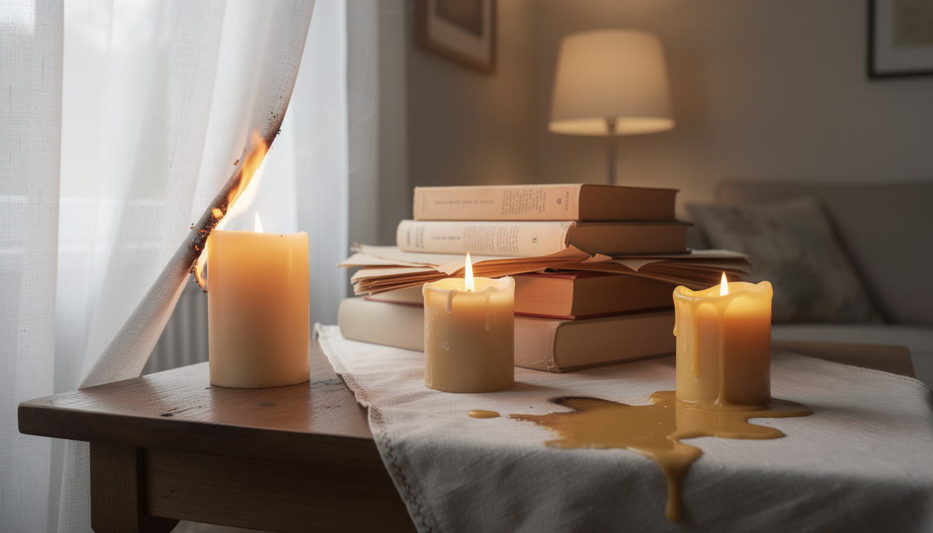 Les erreurs à éviter quand on utilise des bougies décoratives