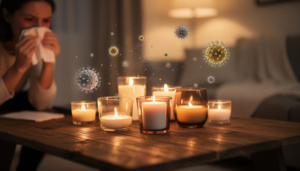 Bougies parfumées et allergies : ce qu’il faut savoir