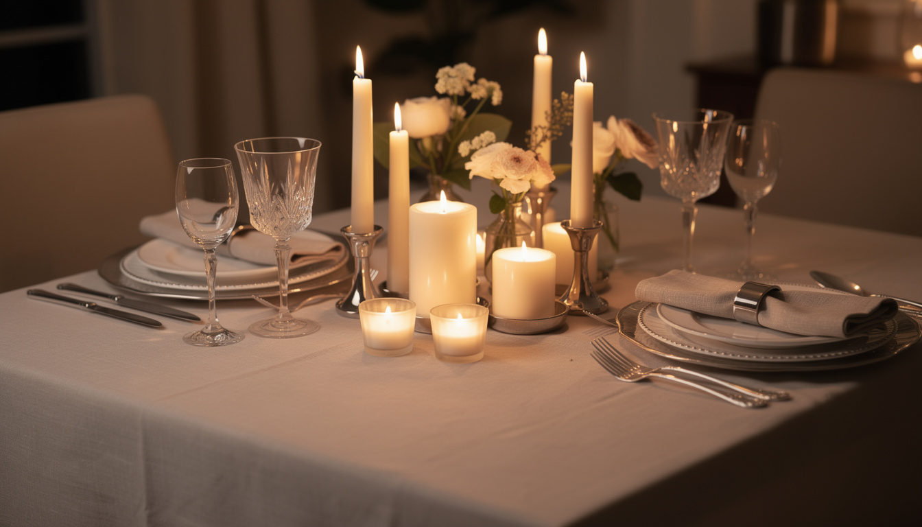 Conseils pour décorer une table avec des bougies lors d’un dîner